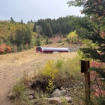 King Con lift surrounded by fall colors at Park City Mountain in Utah